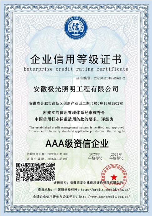 AAA级资信企业